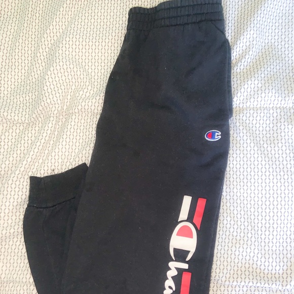 Champion Pants - black champion sweatpants